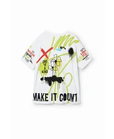 Desigual Boys s Graffiti message T-shirt