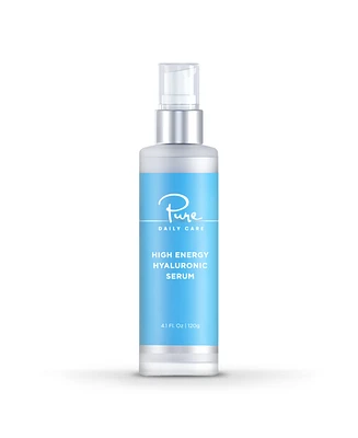 Pure Daily Care High Energy Hyaluronic Serum (4 Fl. Oz) - Hydrating Clinical Grade Acid.