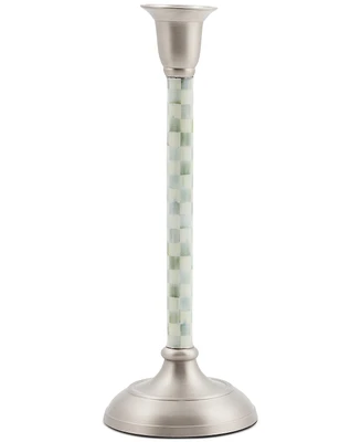 Mackenzie-Childs Sterling Check Medium Candlestick