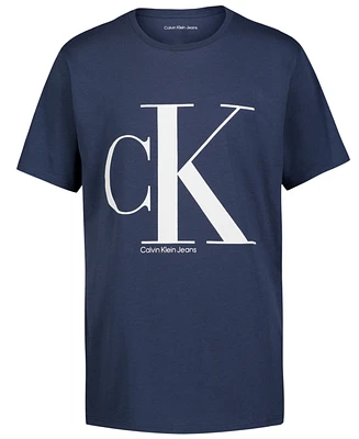 Calvin Klein Big Boys Monologo Graphic T-Shirt