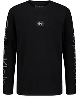 Calvin Klein Big Boys Sleeve Print Long Tee