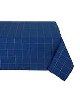 Design Imports Windowpane Tablecloth