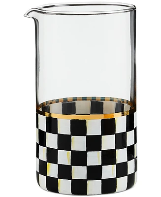 Mackenzie-Childs Courtly Check Mixing Glass