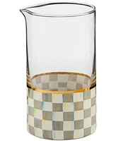 Mackenzie-Childs Sterling Check Mixing Glass