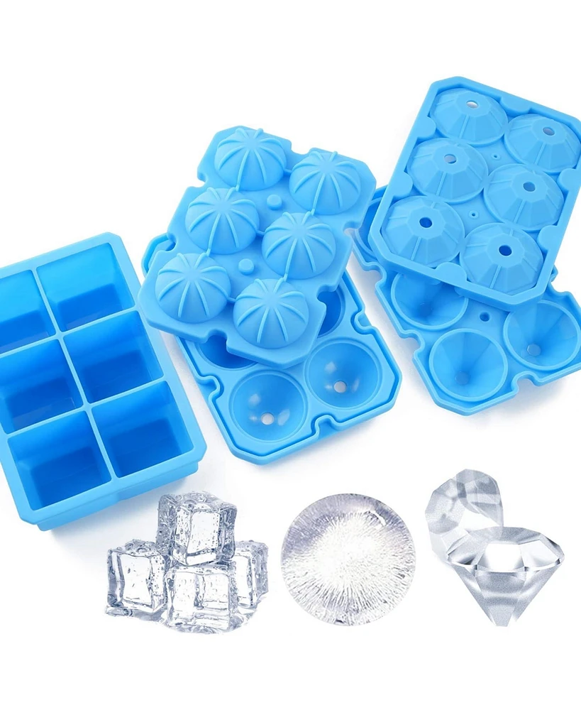 Cowin Silicone Ice Cube Trays Food Grade Reusable 3 Pack