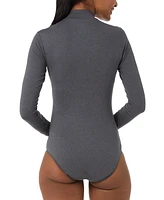 32 Degrees Women's Mock-Neck Bodysuit