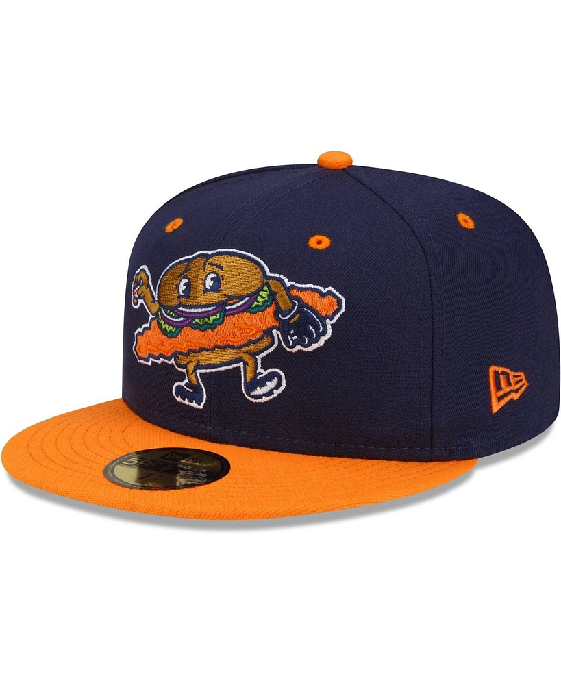 New Era Men's Navy/Orange Peoria Chiefs Theme Night 59FIFTY Fitted Hat