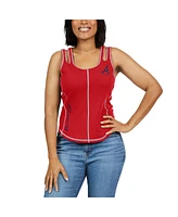 Wear by Erin Andrews Women's Red St. Louis Cardinals Contrast Stitch Tank Top