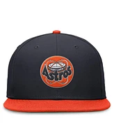 Nike Men's Navy/Orange Houston Astros Rewind Cooperstown True Performance Fitted Hat