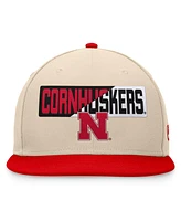 Top of the World Men's Khaki Nebraska Huskers Goalaso Snapback Hat