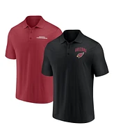 Fanatics Men's Arizona Cardinals Lockup Two-Pack Polo Shirt Set