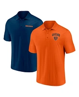 Fanatics Men's Chicago Bears Lockup Two-Pack Polo Shirt Set