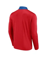 Fanatics Men's Red Philadelphia Phillies Unstoppable Quarter-Zip Top