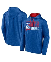 Fanatics Men's Blue New York Rangers Never Quit Pullover Hoodie