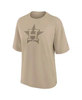 Fanatics Women's Khaki Houston Astros Elements Oversized T-Shirt