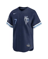 Nike Men's Bobby Witt Jr. Navy Kansas City Royals Connect Limited Player Jersey