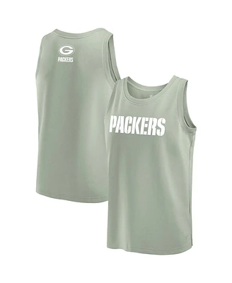 Fanatics Men's Light Green Bay Packers Elements Tank Top