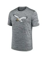 Nike Men's Gray Philadelphia Eagles Velocity Alternate Logo Performance T-Shirt