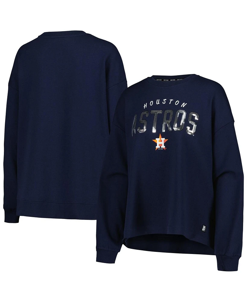 Dkny Women's Sport Navy Houston Astros Penelope Pullover Sweatshirt