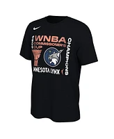 Nike Men's and Women's Black Minnesota Lynx 2024 Wnba Commissioner's Cup Champions T-Shirt