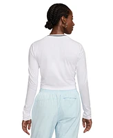 Nike Women's Sportswear Chill Knit Slim Logo Cropped T-Shirt