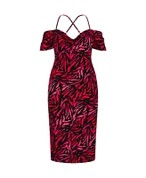 City Chic Women's Mariah Print Dress