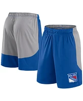 Fanatics Men's Blue New York Rangers Go Hard Shorts