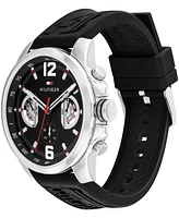 Tommy Hilfiger Men's Quartz Black Silicone Watch 46mm