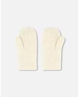 Deux par Girl Knitted Mittens Off White - Toddler|Child