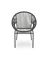 Simplie Fun Modern Outdoor Woven Rattan Chair Set Style and Comfort for Your Patio