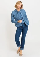 Olsen Women's Cotton Blend Tweed Jacket