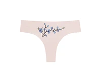 Uwila Warrior Women's Better Briefs Thong with Embroidery