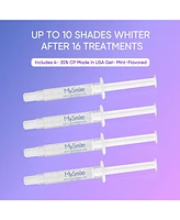 MySmile Deluxe 10 Min Teeth Whitening Kit with 28 Led Light, 35% Carbamide Peroxide Teeth Whitening Gel, Helps Remove Years of Stains from Coffee, Sod