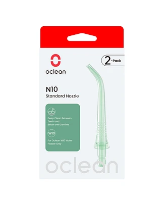 Oclean N10 Standard Replacement Nozzle (2-Pack)- Green, for Water Flosser W10 Only