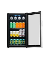 Newair 100 Can Beverage Fridge in Stainless Steel