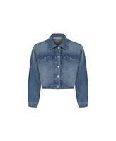 Nocturne Women's Denim Jacket with Stone Embroidery