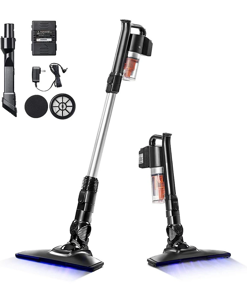 Iris Usa Cordless Stick Vacuum for Low-profile Rugs and Hard Floors, 4-in