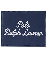 Polo Ralph Lauren Men's Embroidered Leather Card Case