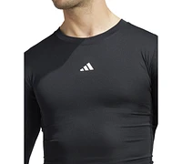 adidas Men's Fitted Crewneck Tech-Fit Compression Shirt