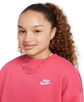 Nike Big Girls Sportswear Club Fleece Oversized-Fit Sweatshirt