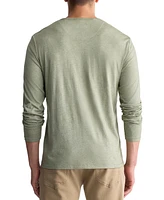 Men's Kaduk Long-Sleeve Burnout Henley Top