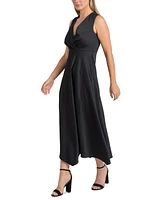 Sam Edelman Women's V-Neck Asymmetric-Hem A-Line Dress