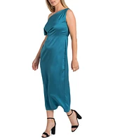 Sam Edelman Women's One-Shoulder Satin Midi Dress