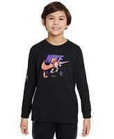 Nike Big Kids Sportswear Cotton Long-Sleeve T-Shirt