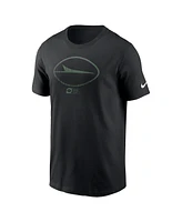 Nike Men's Black New York Jets Faded Essential T-Shirt