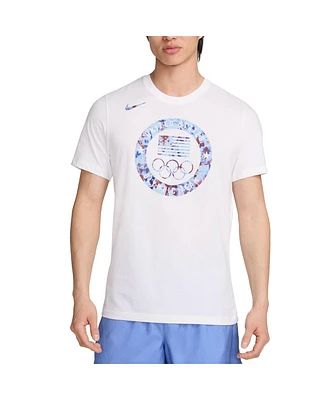 Nike Men's White Team Usa Puck Club T-Shirt