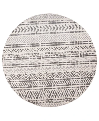 Main Street Rugs Lyon LYN843 8'x8' Round Area Rug