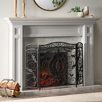 Waterbury Ornate Scrollwork Fire Screen