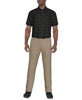 Pga Tour Men's Short Sleeve Golf Bag Graphic Polo Shirt