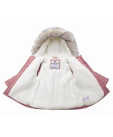 Rokka&Rolla Baby Girls Puffer Jacket with Sherpa Fleece Lining 6-24M